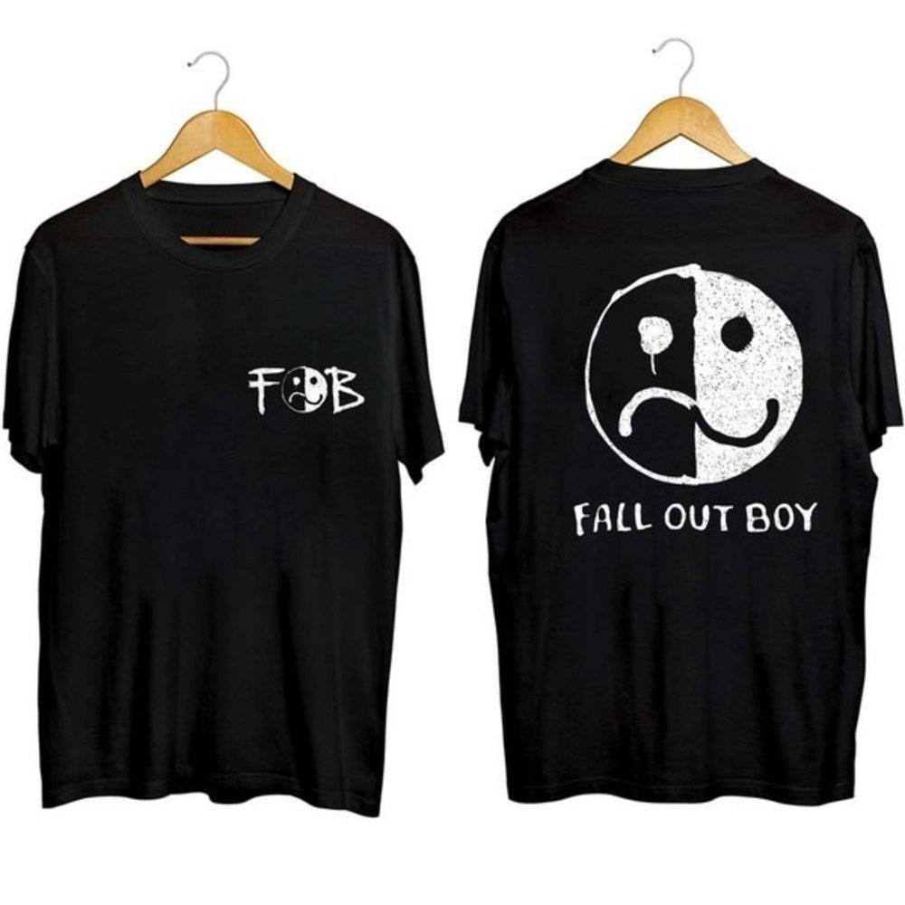Fall Out Boy Band Tour Shirt 2 Sided Rock Music 2 Sided Tee Concert Fan
